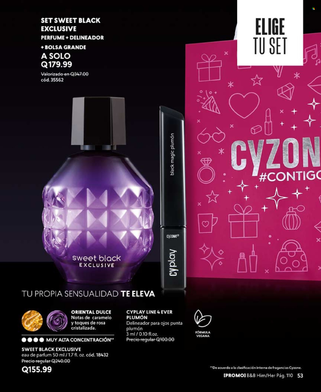 thumbnail - Folleto actual Cyzone - Ventas - delineador, perfume. Página 53.