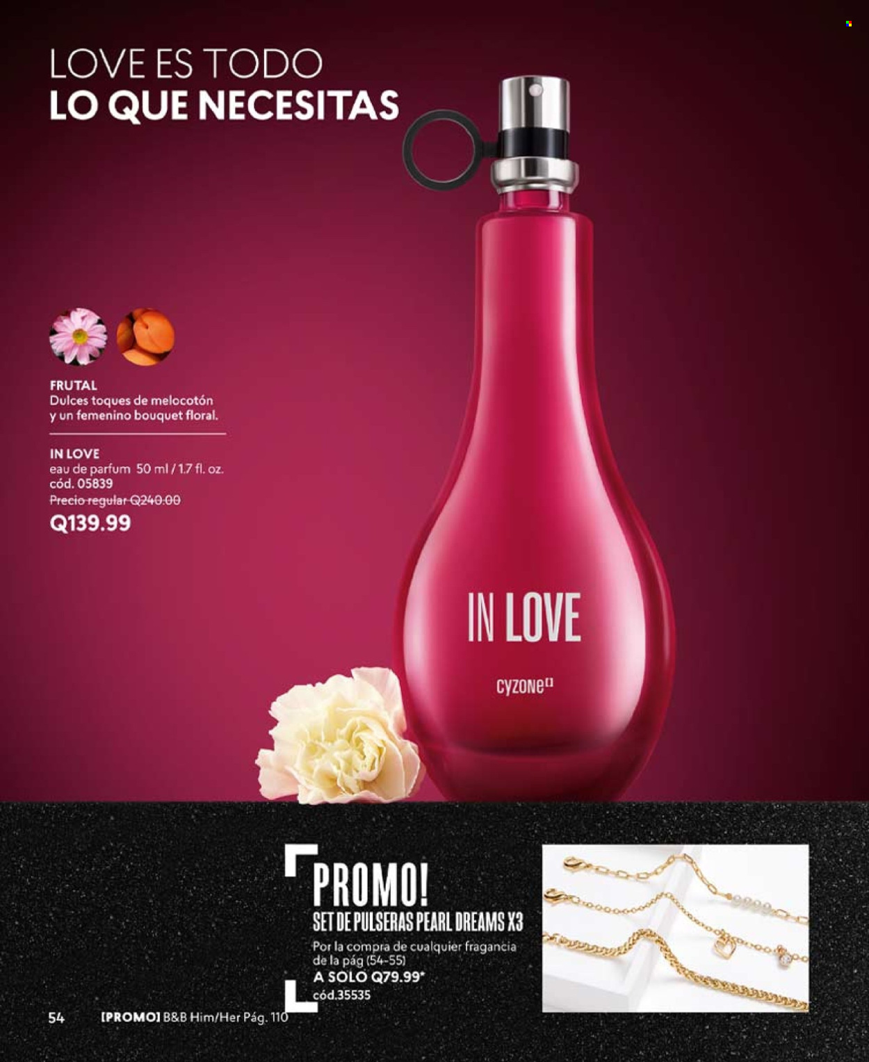 thumbnail - Folleto actual Cyzone - Ventas - perfume, pulsera. Página 54.