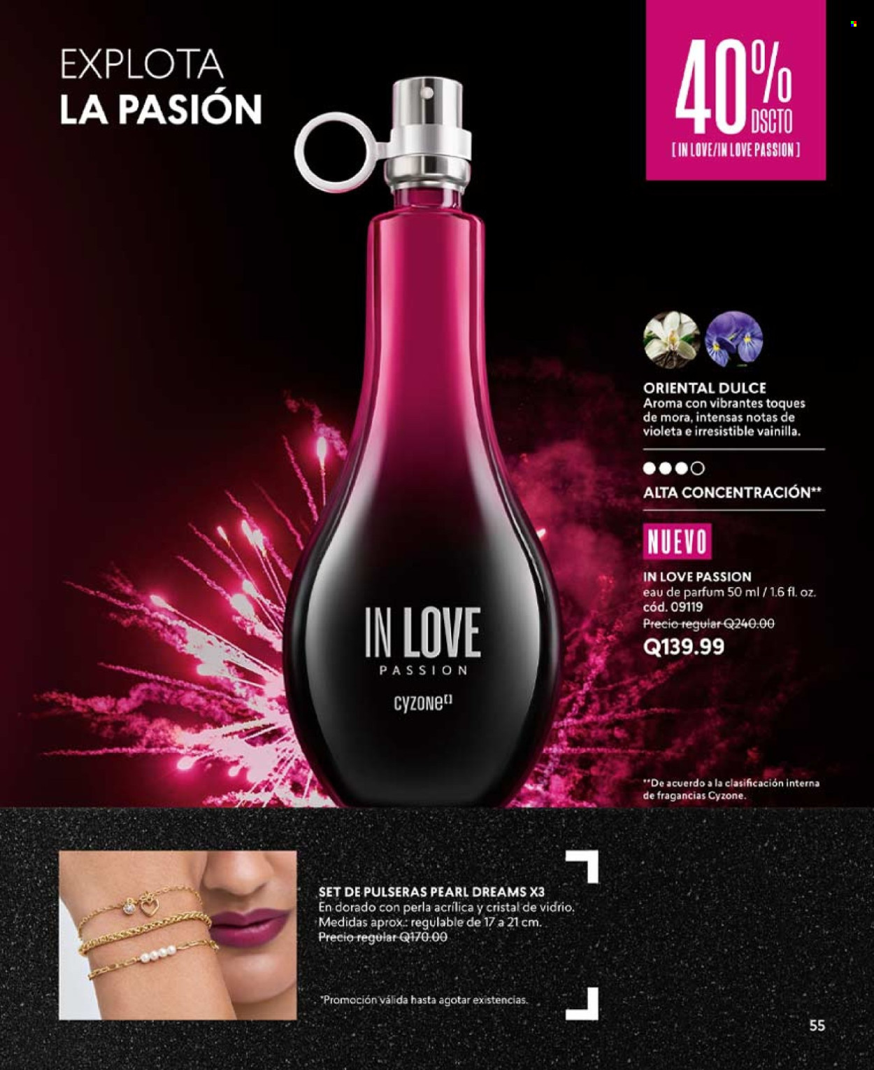 thumbnail - Folleto actual Cyzone - Ventas - perfume, pulsera. Página 55.
