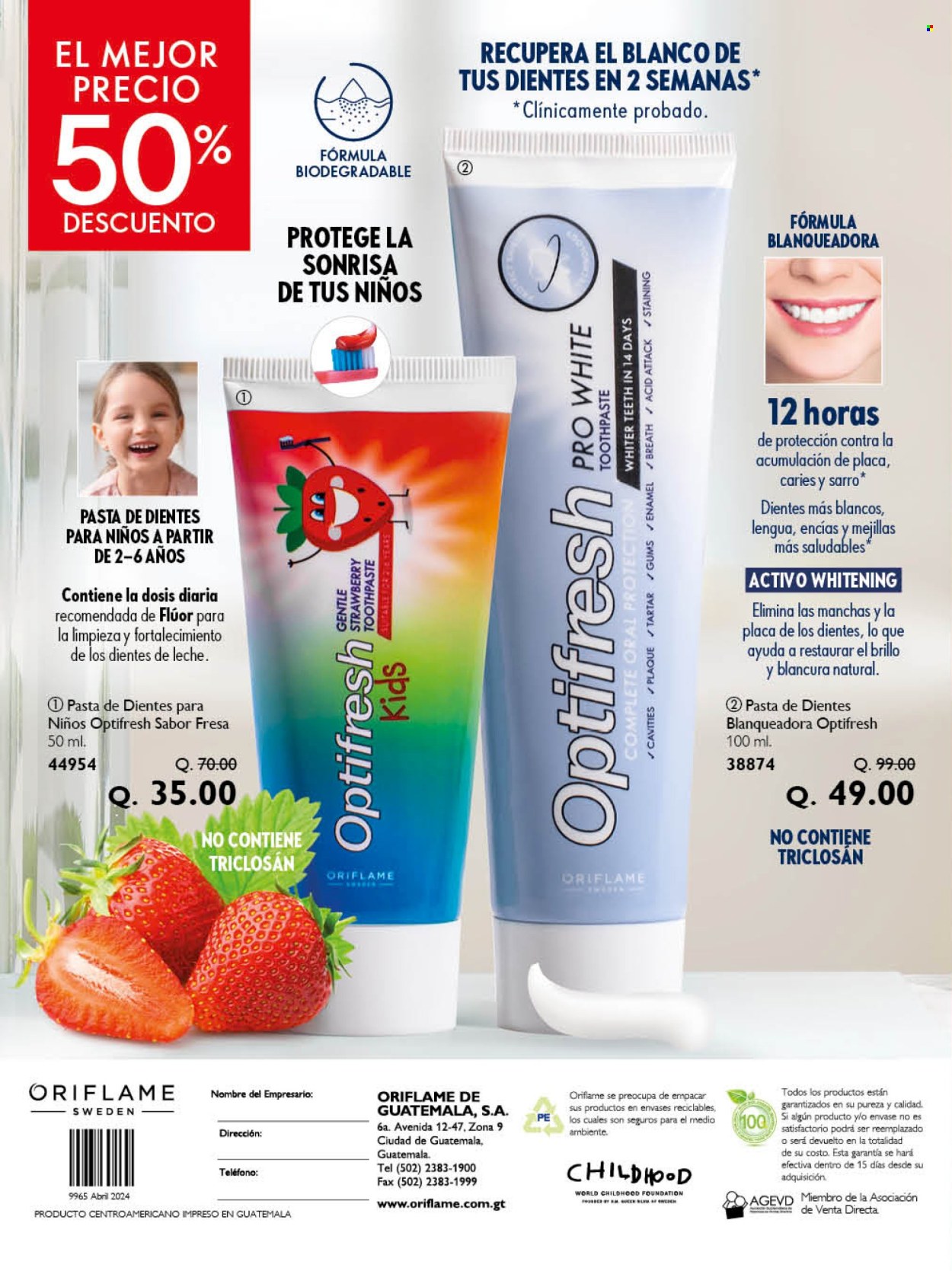 thumbnail - Folleto actual Oriflame - 1.4.2024 - 30.4.2024 - Ventas - pasta dental. Página 2.