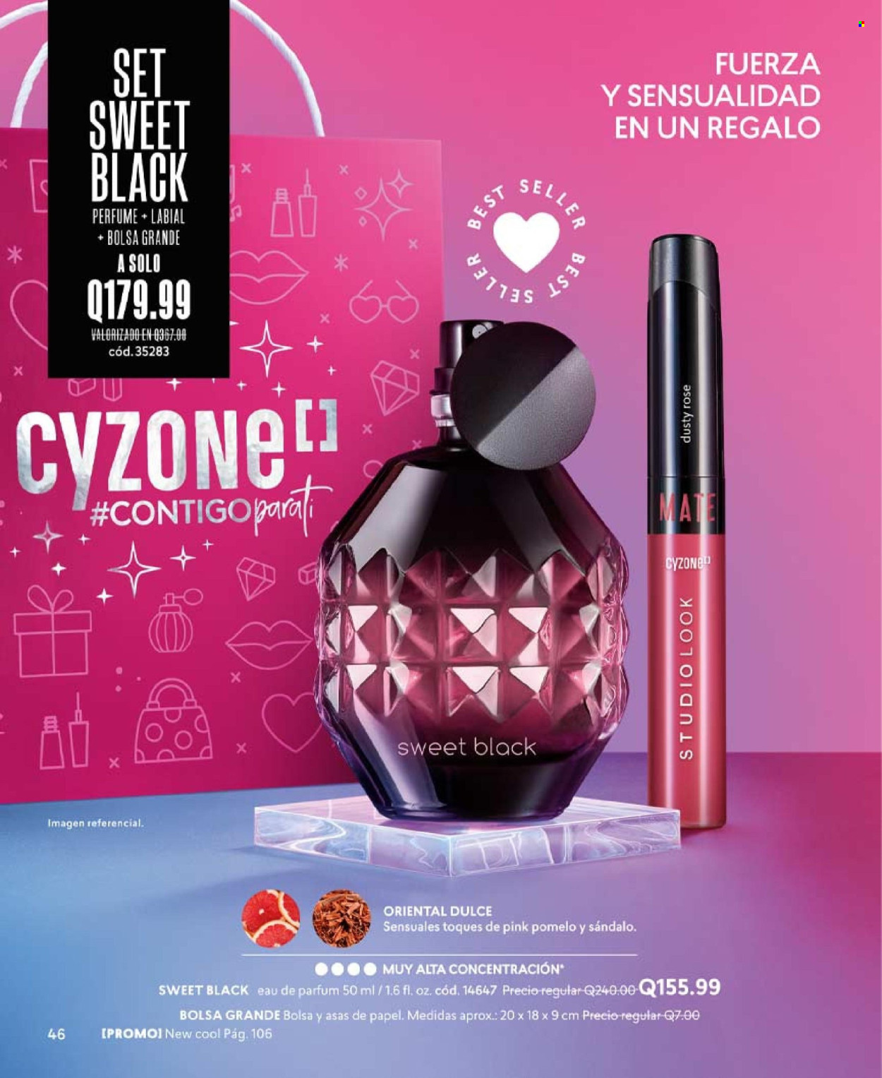 thumbnail - Folleto actual Cyzone - Ventas - labial, perfume. Página 46.
