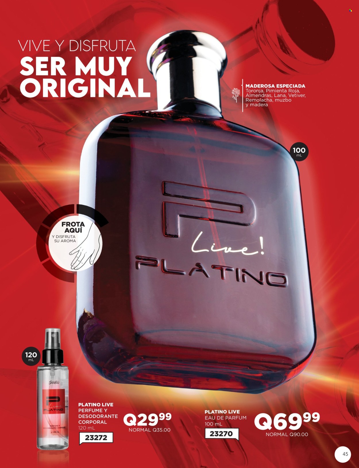 thumbnail - Folleto actual Scentia - Ventas - perfume, desodorante. Página 45.