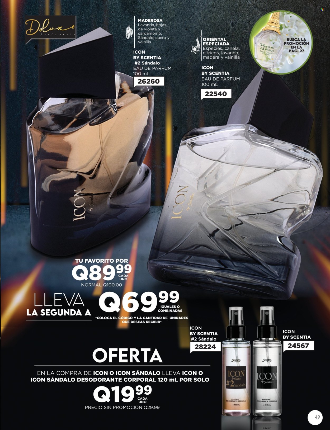 thumbnail - Folleto actual Scentia - Ventas - perfume, desodorante. Página 49.