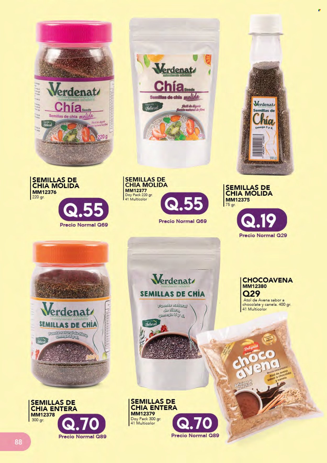 thumbnail - Folleto actual Multimodas - Ventas - omega-3, productos de chía. Página 491.