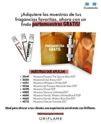 Folleto actual Oriflame.