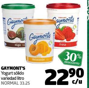 GAYMONT'S Yogurt sólido variedad litro