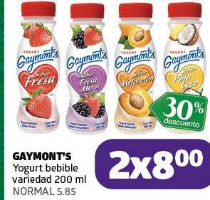 GAYMONT'S Yogurt bebible variedad 200 ml