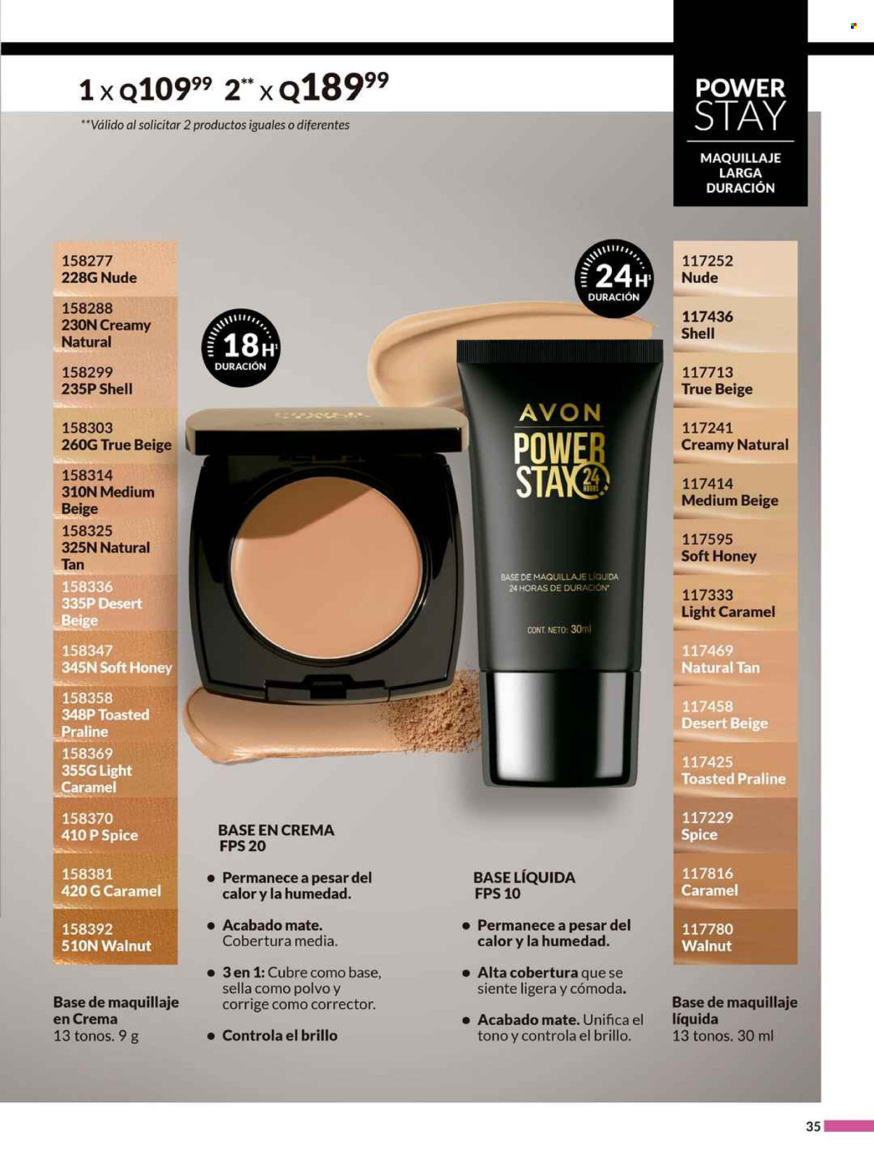 Catálogo Avon. Página 1