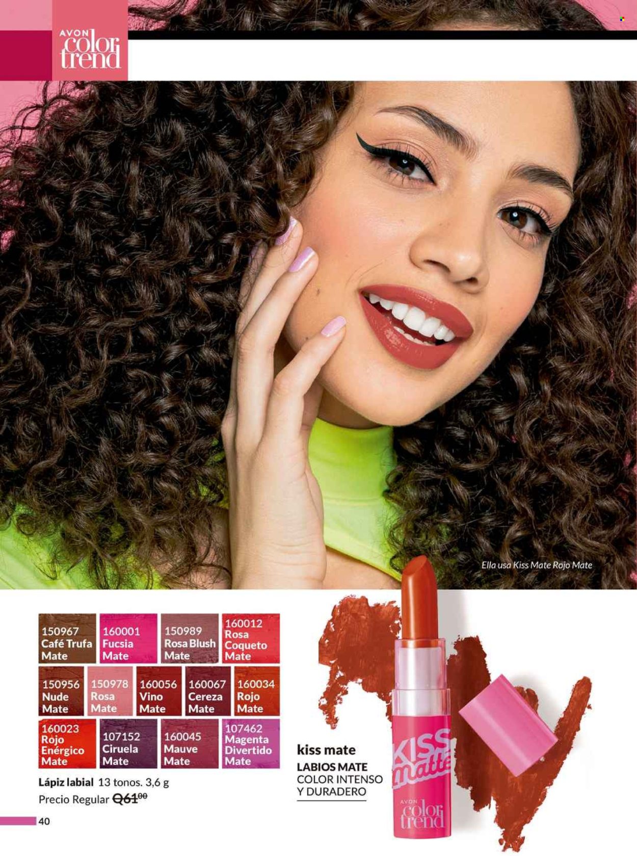 Catálogo Avon. Página 1