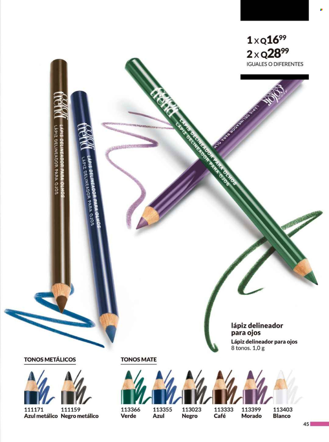 Catálogo Avon. Página 1
