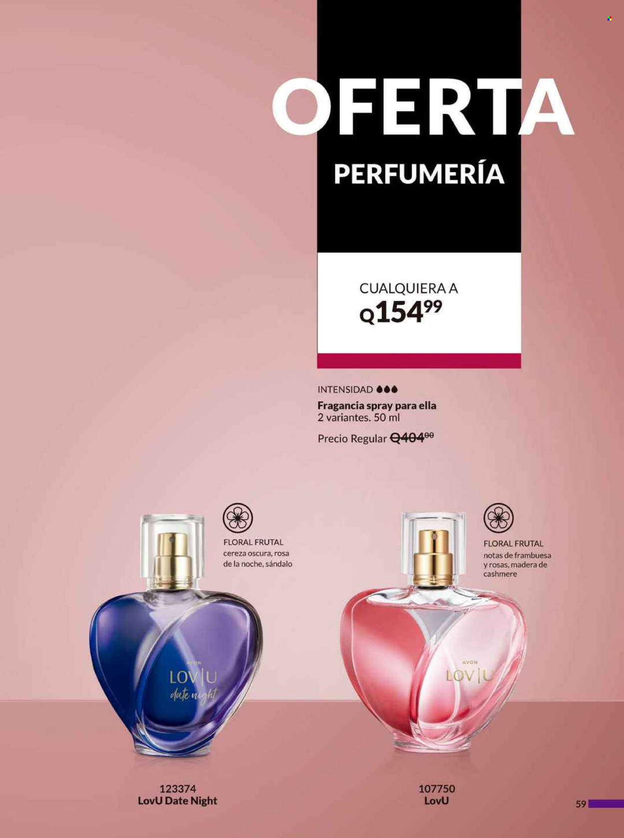 Catálogo Avon. Página 1