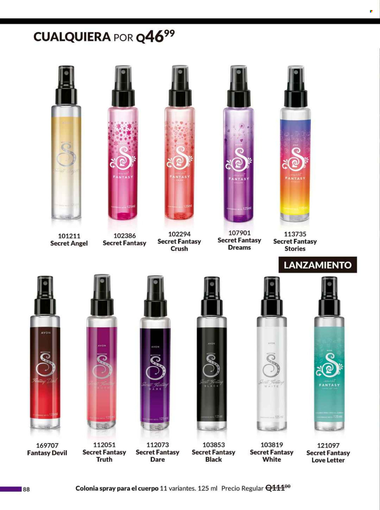 Catálogo Avon. Página 1