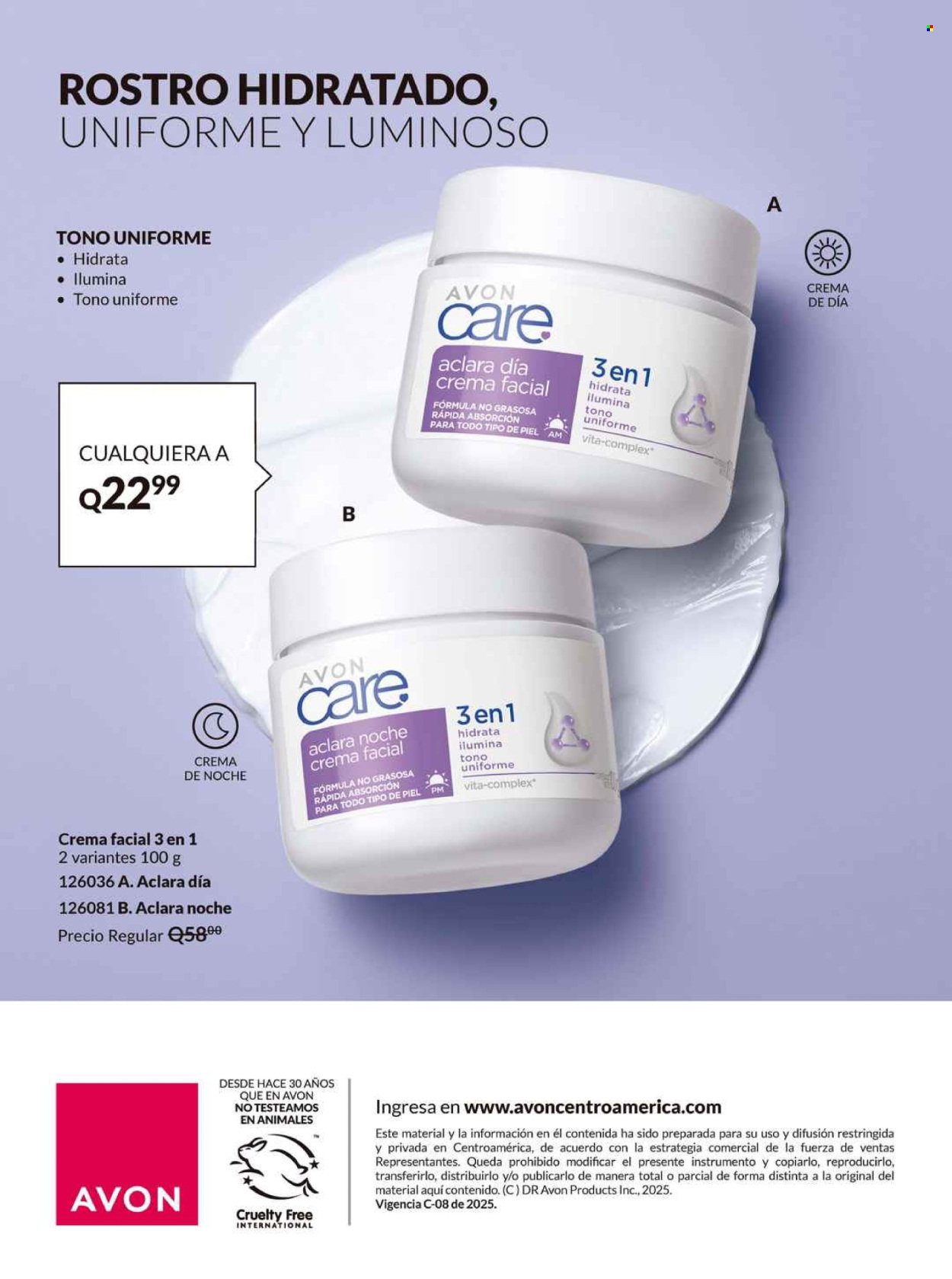 Catálogo Avon. Página 1