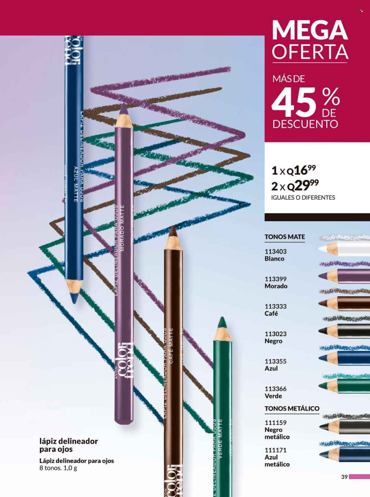 Catálogo Avon - 18.6.2025 - 24.7.2025. Página 39